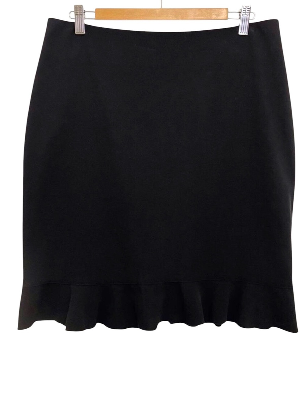 SANDRA Angelozzi woven black skirt size 12 woven buttom